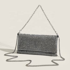 ขายดีกระเป๋าแมสเซ็นเจอร์มีฝาปิดประดับพลอยเทียมสำหรับผู้หญิงกระเป๋าถือระยิบระยับพร้อมกระเป๋างานแต่งคริสตัลกระเป๋าถือคลัทช์ตอนเย็น - Product Image 6