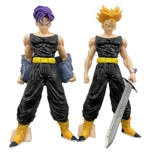 Figuras de Acción de PVC de Dibujos Animados, Modelo Sanctuary Saiyan, Cabello Morado y Cabello Amarillo, Disponibles en Japón, Venta al Por Mayor - Product Image 1
