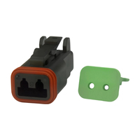 2‑poliges spritzgegossenes abgedichtetes Automobil‑Steckverbinder‑Set, wasserdichter Stecker und Buchse für Kabelverbindungen