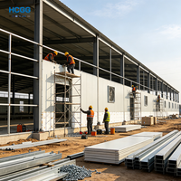 Taller de Estructura de Acero Ligero, Armazón de Acero Prefabricado, Almacén Industrial, Edificio de Fábrica para Almacenamiento de Equipos y Producción