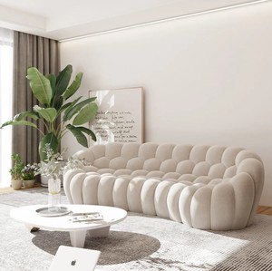 Sofa gelembung sarang lebah melengkung, pelindung Sofa ruang tamu kompresi warna-warni untuk ruang tamu Modern - Product Image 1