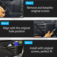 En stock ABS accessoires porte avant rangement poche porte côté Insert organisateur voiture porte boîte de rangement pour Ford Bronco