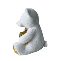 Jouets en peluche personnalisés ours chaud cadeaux de Saint Valentin jouets en peluche en peluche couleur dorée noeud papillon ours en peluche avec coeur