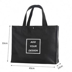 Sacs fourre-tout en polyester et nylon écologiques en gros, imprimés sur mesure, recyclés, pliables et réutilisables pour le shopping - Product Image 3