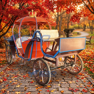 Vente en gros de carrosse électrique Cendrillon en forme de citrouille |   Magnifiques événements de mariage avec des calèches sans chevaux |   Charrette de conte de fées de luxe - Product Image 1