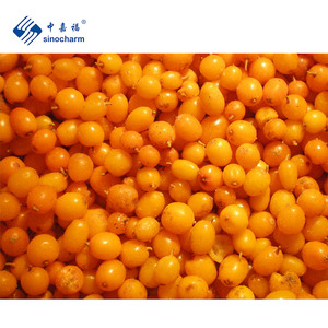 Sinocharm Kosher Frutas saludables Buena calidad Tamaño grande IQF Todo Seabuckthorn Berry 10kg Bulk Frozen Sea Buckthorn de China - Product Image 2