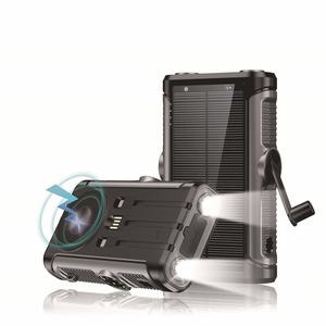 Nuevo Diseño de Banco de Energía Solar Inalámbrico para Camping y Aire Libre de 20000mAh con Linterna LED y 3 Cables Cargador Solar - Product Image 6