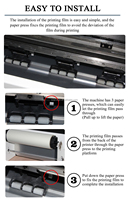 Nouveau design Imprimante DTF de bureau Machine A3 33cm Film PET 13 pouces Impresora Xp600 Transfer TShirt DTF Printing Machine