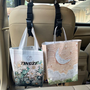 Gancho ajustable para colgar en el respaldo del asiento del coche, solución de almacenamiento multifuncional duradera, organizadores de plástico para vehículos, ganchos para coche - Product Image 5