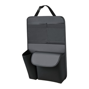 Sac de rangement pour coffre de voiture 10L, imperméable, multi-compartiments, noir, organisateur universel pour voiture, sac en filet suspendu - Product Image 5