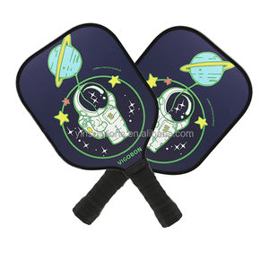Reduzierte Preise Schwarze Astronauten-Serie Kinder-Pickleball-Schläger/Wattenschläger Wabenstruktur Umweltfreundlich Rutschfest Leicht Sicher - Product Image 5
