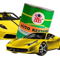 Peinture acrylique haute brillance MLB Auto Refinish pour carrosserie automobile, application par pulvérisation, revêtement liquide, restauration de surface plastique