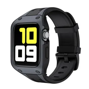 ขายส่ง ป้องกัน apple watch 6-เคสซิลิโคน TPU สำหรับ Apple Watch,อุปกรณ์เสริมป้องกันนาฬิกากันตกเคสป้องกันแบบเต็มรูปแบบสำหรับ Apple Watch Series 7 6 5 4 SE พร้อมสายนาฬิกา