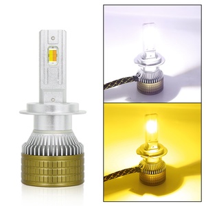 ไฟหน้ารถยนต์ K55 LED Low High One Copper Tube External Drive สามสี 120W รุ่น H1 H3 H7 H11 H4  ไฟ LED 12v - Product Image 6
