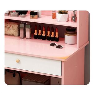 Nouvelle Table de Maquillage en Bois pour Hôtel avec Design <span class=keywords><strong>Unique</strong></span> pour Chambre à Coucher – Meuble Coiffeuse en Bois avec Chaise – Fournisseur Chinois - Product Image 3