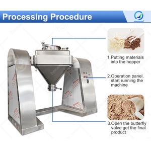 OCEAN Continuo 200 litros Vertical Tambor Harina en polvo Rotary 3D Blender Máquina mezcladora tridimensional - Product Image 4