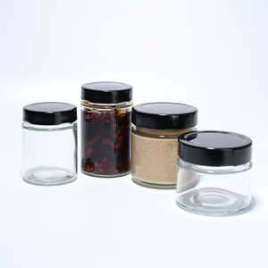Venta al por mayor de tarro de mermelada de vidrio de lados rectos <span class=keywords><strong>212</strong></span> <span class=keywords><strong>ml</strong></span> con tapa de giro profundo - Product Image 2