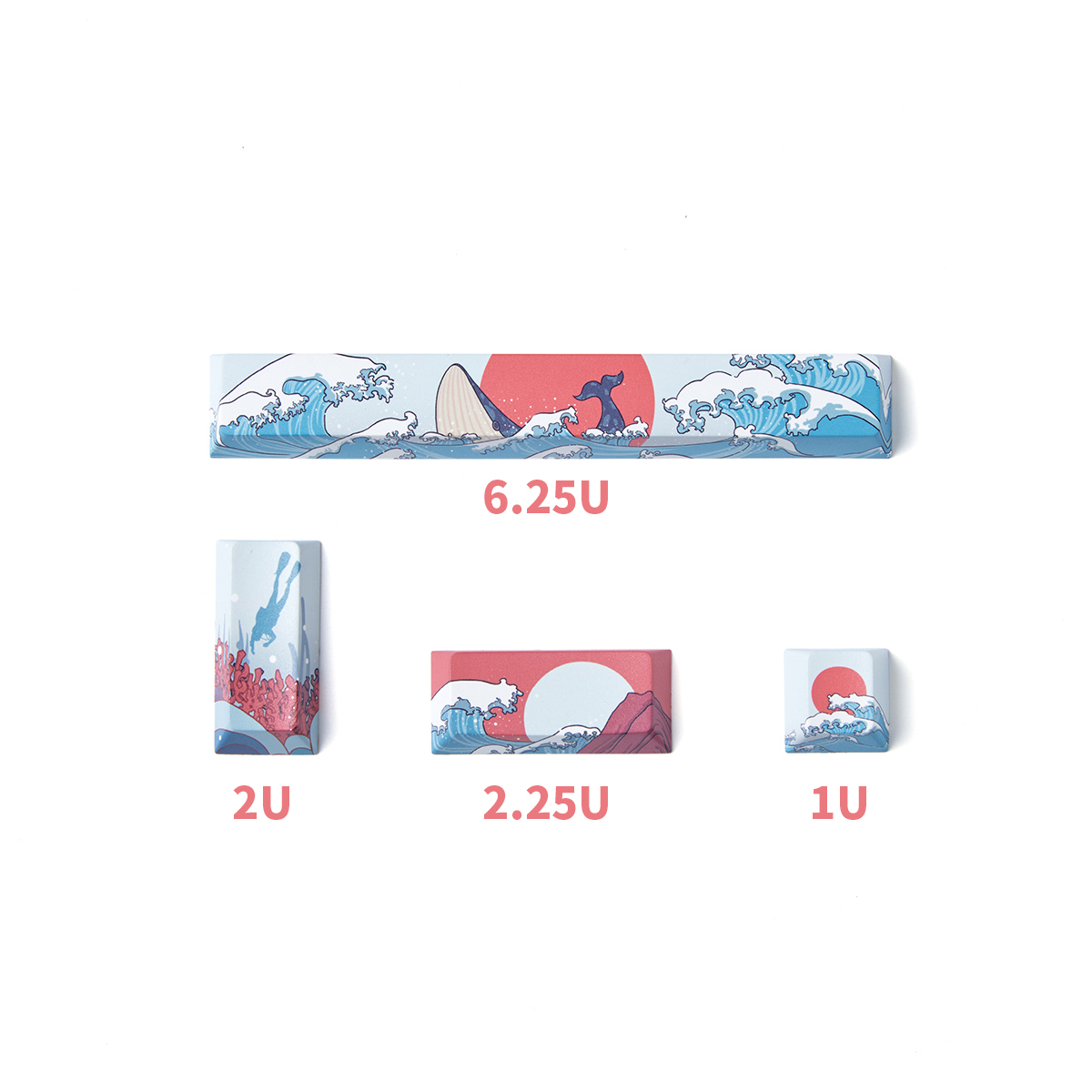 blanc bleu-4pcs