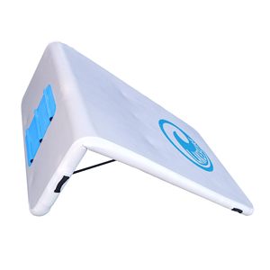 Île flottante gonflable haut de gamme avec toboggan aquatique et plateforme de parc aquatique pour lac, piscine, plage, jouet aquatique d'été en plein air - Product Image 4