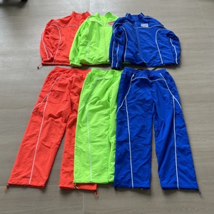 Set di Tuta Antivento Leggera con Giacca e Pantaloni in Nylon, Completo da Jogging con Cuciture Personalizzate e Tessuto a Rete - Product Image 5