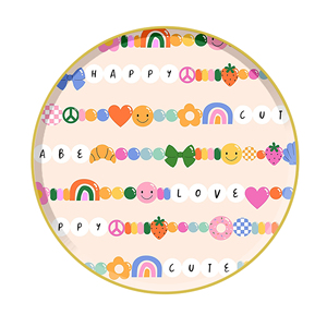 Juego de Platos de Papel Desechables con Diseño de Flores Rosadas Personalizado DAMAI, Vajilla para Decoración de Fiestas de Té de Primavera - Product Image 3