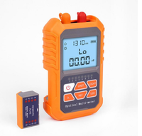 OPM — compteur de puissance optique de Fiber optique, original, avec localisateur de failles visuelles, détection de fréquence, prises en charge 4 en 1, Orange, 5 ans