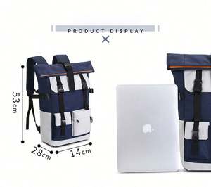 Sac à dos imperméable coloré de grande capacité pour garçons et filles, design tendance, fermeture éclair avec port USB, vente en gros - Product Image 6