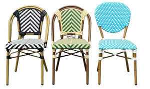 Silla <span class=keywords><strong>de</strong></span> bambú moderna para jardín al aire libre, silla <span class=keywords><strong>de</strong></span> <span class=keywords><strong>café</strong></span> <span class=keywords><strong>de</strong></span> mimbre <span class=keywords><strong>de</strong></span> resina <span class=keywords><strong>de</strong></span> París, silla <span class=keywords><strong>de</strong></span> bistro <span class=keywords><strong>de</strong></span> estilo francés apilable - Product Image 2