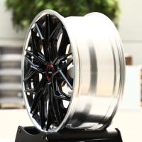 Jantes forgées en deux parties TITAN FORCE 20x9 20x10.5 pouces 5x114.3, jantes profondes, lèvres polies noires, compatibles avec Ford Mustang Honda S2000