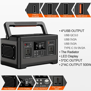 2025 Sản Phẩm Mới Có Thể Sạc Lại 500W Trạm Điện Cầm Tay Năng Lượng Mặt Trời Máy Phát Điện Cho Cắm Trại Ngoài Trời Và Du Lịch Khẩn Cấp - Product Image 4