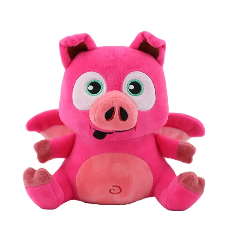 Wizard101 Piggle Peluche Wizard101 Jeu Périphérique Cochon Piggle Peluche Poupée Noël Peluche Jouets Vente en Gros Pas Cher Mignon