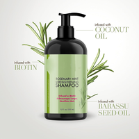 Shampooing et après-shampoing anti-chute à la rosemaine et à la biotine 334 ml pour plus de volume, de force et un aspect plus épais