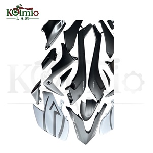Kit de carénage complet KOLMIO-LAM compatible avec Yamaha <span class=keywords><strong>TMAX</strong></span> 530 17-18 <span class=keywords><strong>DX</strong></span>/SX, ensemble de carrosserie noir - Product Image 3