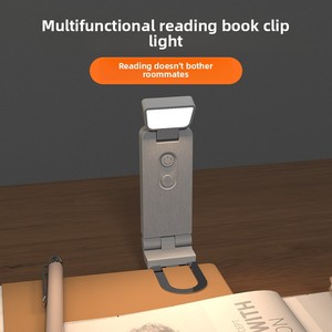 Lampe de lecture LED rechargeable USB à clipser, 3 couleurs CCT, intensité réglable, protection des yeux, <span class=keywords><strong>pour</strong></span> lit, voyage, enfants et adultes, marque-page - Product Image 2
