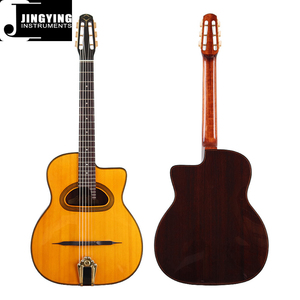 Jingying Music Guitare professionnelle en bois, Gypsy 41 pouces 6-string Spruce Veneer Top Folk <span class=keywords><strong>Guitar</strong></span> Orange Big Mouth Acoustic <span class=keywords><strong>Guitar</strong></span> - Product Image 2