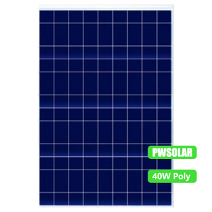 Panneau solaire PERC 40W 36 cellules, efficacité 15%, fabriqué en Chine, garantie 30 ans, bon prix, modèle solaire PV PW40Wp-36P - Product Image 1