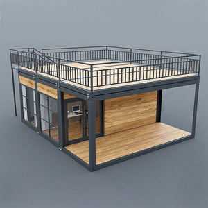 Rodapié de <span class=keywords><strong>RV</strong></span> para casa móvil de diseño industrial hecho de panel sándwich para hoteles patios casas prefabricadas - Product Image 2