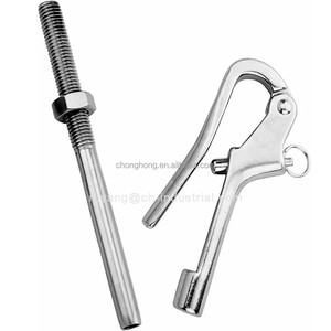 Gancio a Sgancio Rapido Tipo Pelican per Uso Marino con Terminale a Vite in Acciaio Inox 316, Ganci Pelican Apribili - Product Image 3