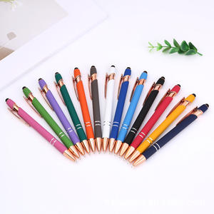 Caneta Stylus Retrátil 2 em 1 Personalizada com Ponta de Caneta Esferográfica, Caneta Stylus de Alumínio Metálico para Telas Sensíveis ao Toque - Product Image 3