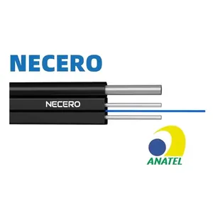 20 años de fábrica NECERO, venta al por mayor, figura 8, Cable de caída, de acero aplicado Cable, resistencia 1 2 4 6 8 10 12, Cable de caída FTTH de núcleo