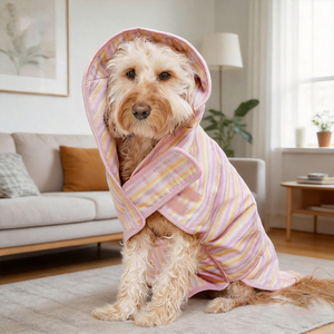 Albornoz Superabsorbente para Mascotas VPETBR, Toallas de Felpa de Coral Ecológicas de Lujo, Albornoz para <span class=keywords><strong>Perros</strong></span> Dachshund para Secar a los <span class=keywords><strong>Perros</strong></span> - Product Image 1