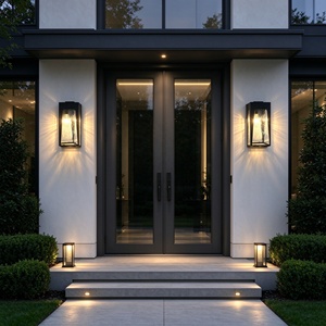 Lámpara de Pared LED Moderna para Exteriores, Eléctrica, Simple, Impermeable, para Balcón, Pasillo, Patio, Villa, Puerta, Hotel, Jardín - Product Image 6