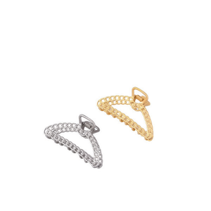 Fermaglio per capelli a forma di artiglio a catena, 7,5 cm, in metallo, per donne e ragazze - Product Image 2