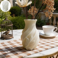 Nouvelles idées : Moule en silicone 3D en relief en forme de feuille, style Instagram, pour DIY, résine époxy, arrangement floral, ornement, vase, pot de fleurs