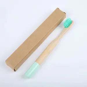 Escova de dente de bambu para crianças, preço de fábrica, amopl100 % de resíduos zero, degradável, escova de dente para crianças