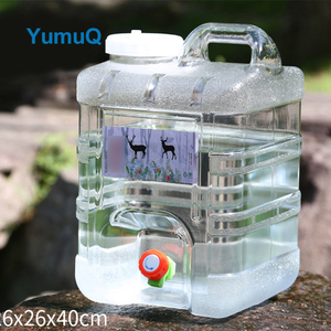 YumuQ 7.<span class=keywords><strong>5L</strong></span> / 10L / 15L / 20L /24L HDPE 5 gallons mince Camping cruche d'eau conteneur <span class=keywords><strong>avec</strong></span> <span class=keywords><strong>robinet</strong></span> pour l'extérieur - Product Image 6