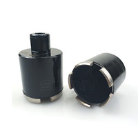 Foret diamanté à segment turbo de 65 mm pour le perçage à sec du granit, du quartz, du béton et des armatures, outils de forage de puits d'eau