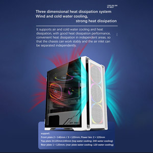 Aluminum Mid Tower Cabinet Factory OEM Tempered Glass Gaming <strong>PC</strong> <strong>Case</strong> M-ATX/ITX USB3.0 Fast Transmission with Fan Cooler - Product Image 6