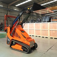 Kompakter Raupenlader Mini-Skid-Steer-Lader X1100 mit Kubota-Dieselmotor und Frontschaufel, hohe Effizienz für Bau und Landschaftsbau
