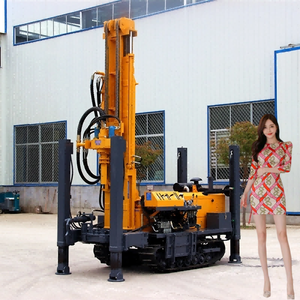 Equipo de perforación hidráulico montado sobre orugas para pozos de agua de 500m y 600m, Máquina perforadora de pozos de perforación pequeña, Precios - Product Image 5